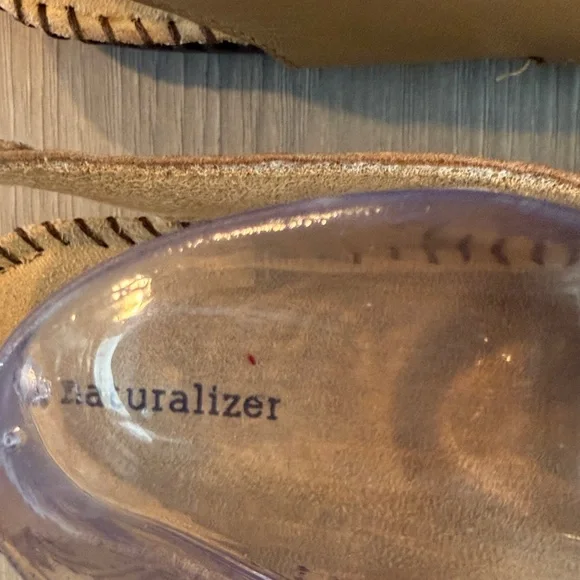 Naturalizer Women's Tan Scout Leather Slingback Sandals Size 11 - Picture 3 of 5